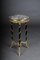 20th Century Empire Round Side Table in Marble in Style of Adam Weisweiler 2