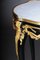 Mesa auxiliar Luis XV clásica de bronce dorado, Imagen 6