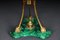 Table Vases in Malachite & Brass, Set of 2 11