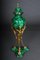 Table Vases in Malachite & Brass, Set of 2, Image 12