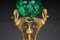 Table Vases in Malachite & Brass, Set of 2, Image 8
