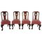 Englische Barock Stühle, 1880er, 4er Set 1