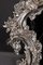 20th Century Rococo Style Silver-Gilded Wall Mirror, Image 2