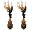 20th Century Princely Candleholder Floor Lights in style of Pierre Philippe Thomire, 1980s, Set of 2 1