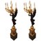 20th Century Princely Candleholder Floor Lights in style of Pierre Philippe Thomire, 1980s, Set of 2, Image 1