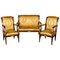 20th Century French Empire Style Garniture Living Room Set, Set of 3 1