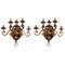 19th Century Louis XIV Style Bronze Wall Lights, Set of 2 1