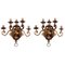 19th Century Louis XIV Style Bronze Wall Lights, Set of 2, Image 1