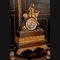 Reloj de chimenea estilo Napoleón III de bronce, siglo XIX, Imagen 2