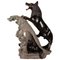 Sculpture Loup du 21ème Siècle avec les Garçons, 2002 1
