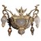 20th Century Louis XC Style Cast-Bronze Candelabra Chandelier 1