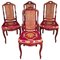 19th Century Biedermeier Dining Chairs in Mahogany, 1880s, Set of 4 1