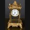Reloj de chimenea Napoleón III dorado, década de 1890, Imagen 5