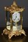 Reloj de chimenea Napoleón III dorado, década de 1890, Imagen 2