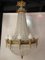 Large Classicist Chandelier in Crystal & Brass, Image 15