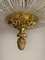 Large Classicist Chandelier in Crystal & Brass, Image 7
