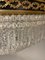 Large Classicist Chandelier in Crystal & Brass 12
