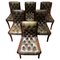 Leather Chesterfield Chairs, England, Set of 6, Image 1