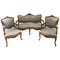 French Louis XV Living Room Set, Set of 3 1