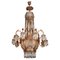 Lámpara de araña vintage de bronce de estilo clasicista, Imagen 1