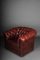 Club chair Chesterfield in pelle rossa bordeaux, Inghilterra, Immagine 4