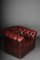 Club chair Chesterfield in pelle rossa bordeaux, Inghilterra, Immagine 6