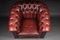 Chesterfield Club Chair in Bordeaux Red Leather, England 11