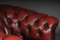 Sillón Chesterfield Club en cuero rojo Burdeos, Inglaterra, Imagen 8