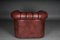 Chesterfield Club Chair in Bordeaux Red Leather, England 10