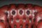 Sillón Chesterfield Club en cuero rojo Burdeos, Inglaterra, Imagen 12