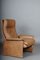 DS50 Lounge Chair & Ottoman in Leather from de Sede, Switzerland, 1970s, Set of 2 3