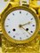 Reloj de péndulo o chimenea Royal Empire dorado, París, 1805-1815, Imagen 19