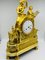 Reloj de péndulo o chimenea Royal Empire dorado, París, 1805-1815, Imagen 7