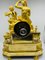 Reloj de péndulo o chimenea Royal Empire dorado, París, 1805-1815, Imagen 10