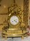 Reloj de péndulo o chimenea Royal Empire dorado, París, 1805-1815, Imagen 20