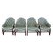 20th Century English Chesterfield Armchairs from Wade, Set of 4 1