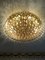Vintage Deckenlampe aus Messing & Kristallglas, 1990er 12
