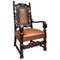 19th Century Historicism Throne Armchair in Oak, 1880s 1