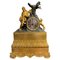 Antique French Fire-Gilded Mantel Clock, 1850s, Image 1