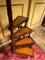 20th Century English Victorian Leather Library Steps or Stepladder 5