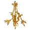 Großer Vergoldeter Bronze Kronleuchter im Louis XVI Stil 1