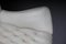 Butaca Chesterfield vintage de cuero blanco, Imagen 11