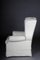 Vintage White Leather Chesterfield Armchair, Image 8