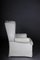 Vintage White Leather Chesterfield Armchair 4