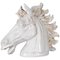 Large 20th Century Horse Head in White Pottery, 1970s 1