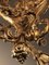 Lámpara de araña estilo Luis XVI de bronce dorado, Imagen 8