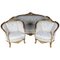 French Salon Seating Set in Louis XV Style, 20th Century, Set of 3 1