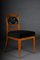 Biedermeier Dining Chair in Birch, 19th Century, Image 4