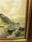 Nave sull'acqua con montagna, 1900, olio su tela, con cornice, Immagine 2