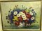 Bodegón con flores, siglo XX, óleo sobre lienzo, enmarcado, Imagen 3